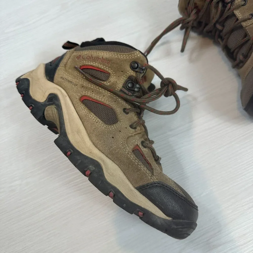 Columbia Coretek II Waterproof Mens 7.5 Brown Suede Hiking Boots YM5347-245